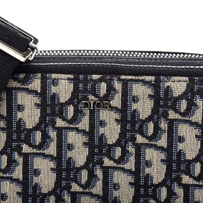 Christian Dior Oblique Pouch Navy Blue 11 of 12