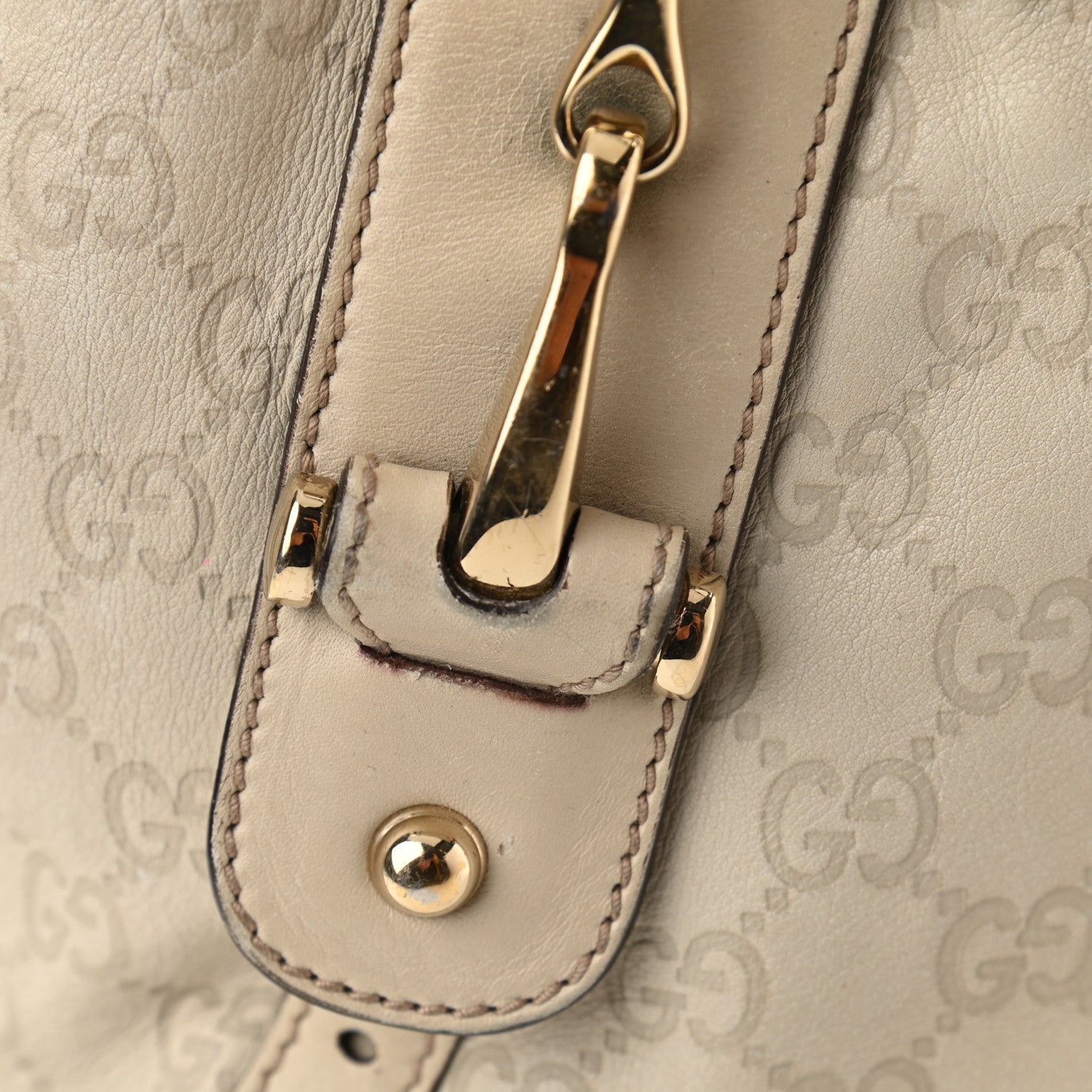 Gucci Guccissima Small Pelham Shoulder Bag Off White 13 of 17