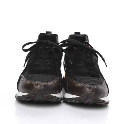 Louis Vuitton Suede Monogram Run Away Sneakers 39 Black 2 of 8