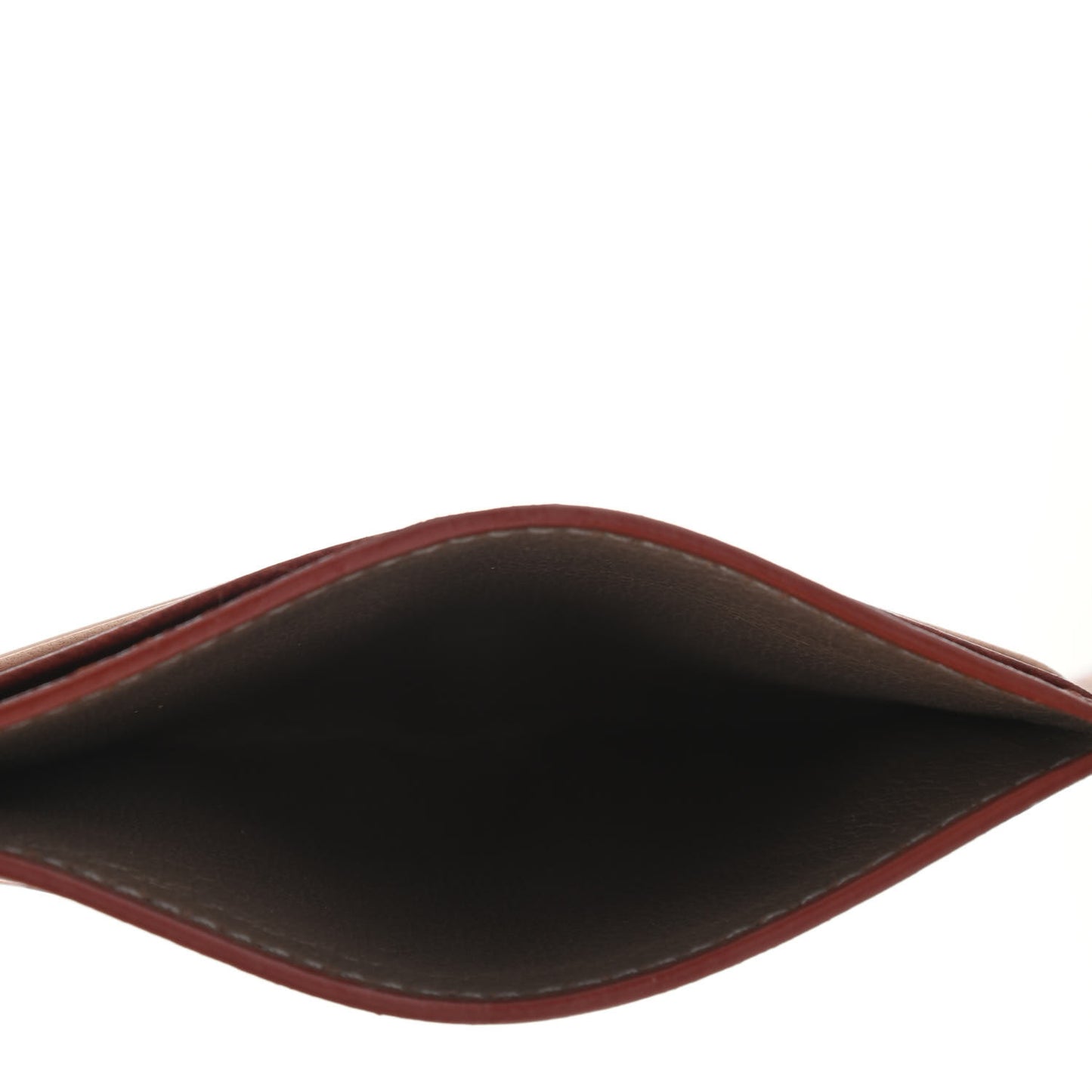Nappa Intrecciato Card Holder Flamingo Brique