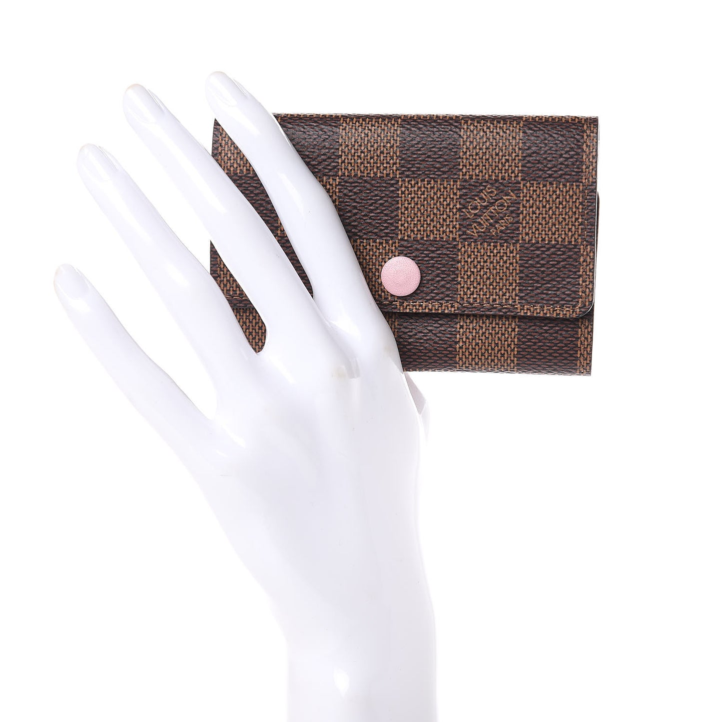 Damier Ebene Multicles 6 Key Holder Rose Ballerine