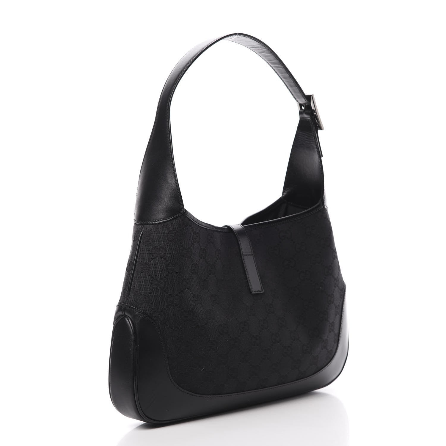 Gucci Monogram Small Jackie O Hobo Black 3 of 10