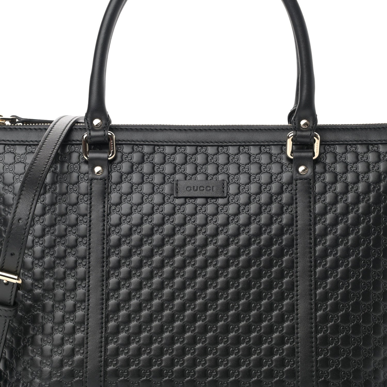 Gucci Soft Microguccissima Small Zippered Satchel Black 8 of 11