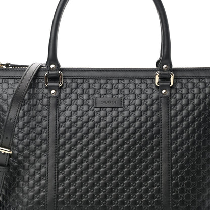 Gucci Soft Microguccissima Small Zippered Satchel Black 8 of 11