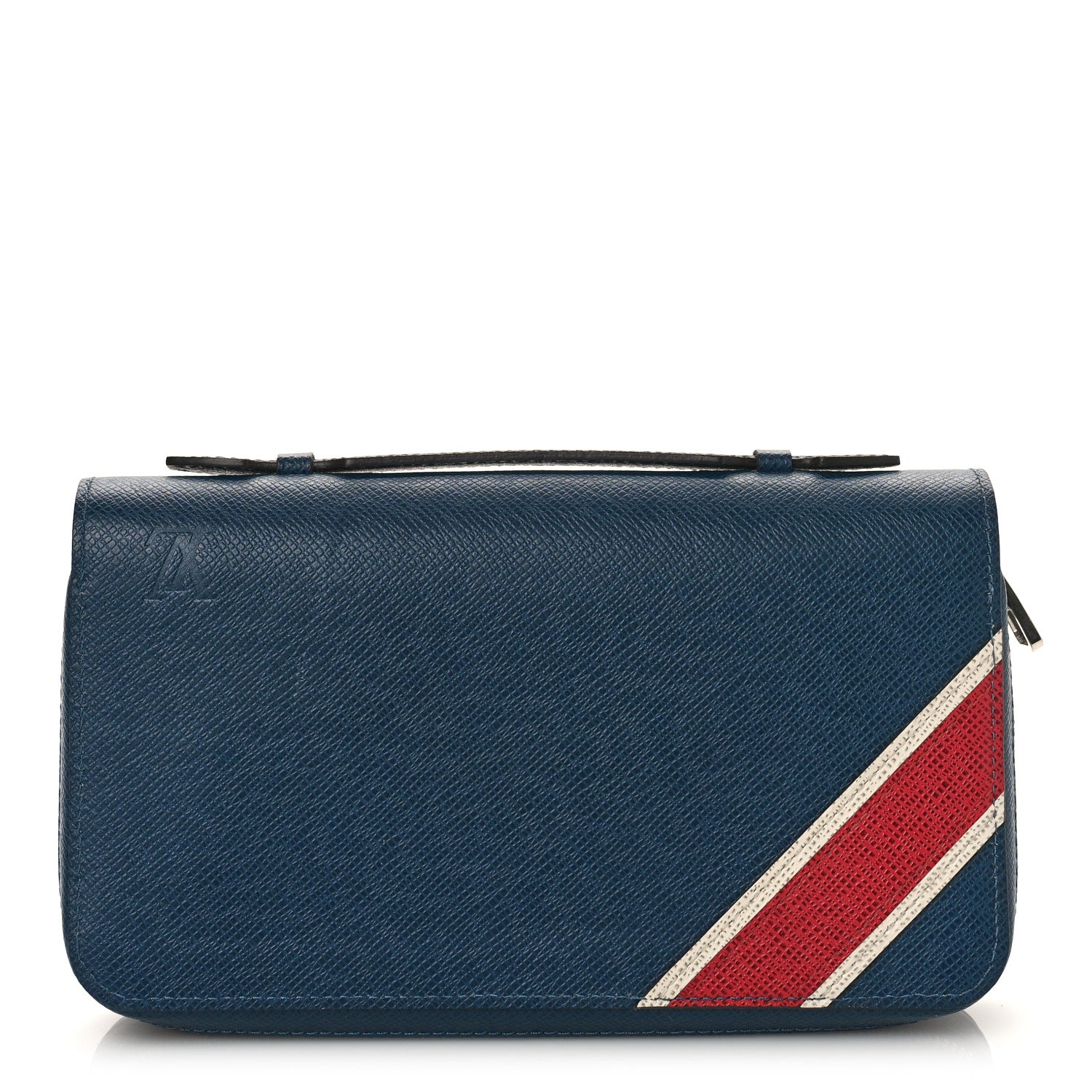 Louis Vuitton Taiga Zippy XL Wallet Blue Red 6 of 14