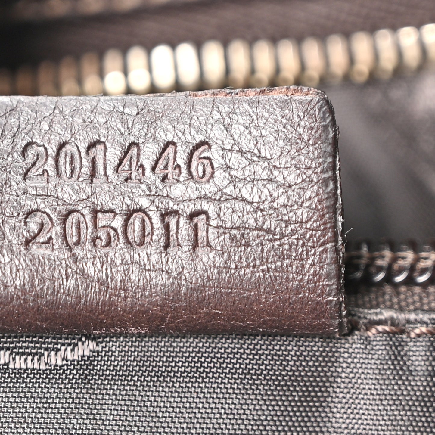 Guccissima Medium Flat Messenger Bag Dark Brown