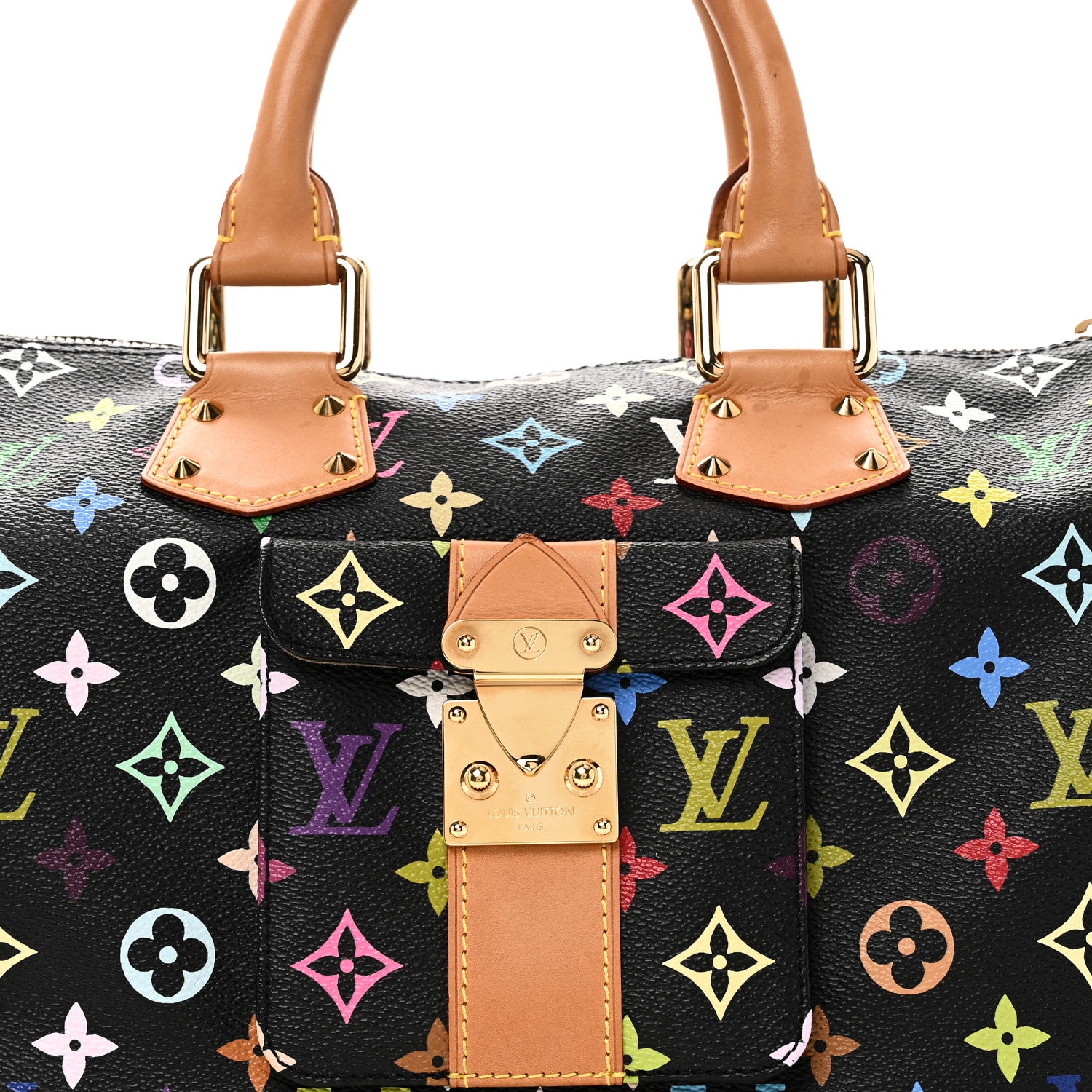 Louis Vuitton Monogram Multicolor Speedy 30 Black 7 of 9