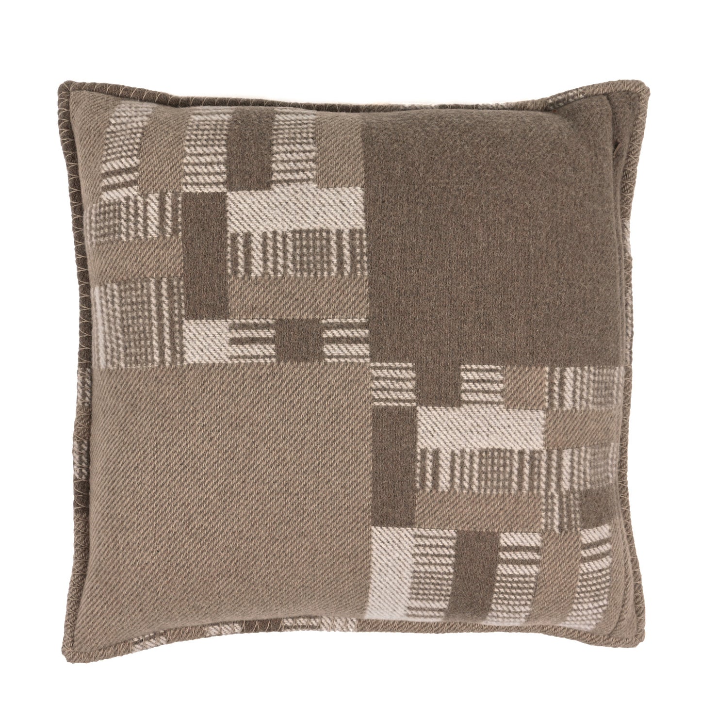 Wool Cashmere Avalon Paper Block Pillow Ecru Naturel