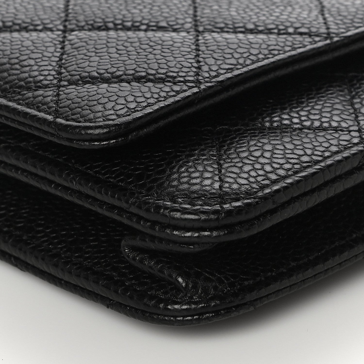 Chanel Caviar Quilted Wallet On Chain WOC Black 8 of 12