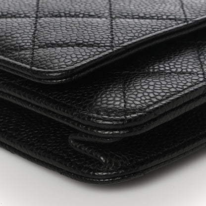Chanel Caviar Quilted Wallet On Chain WOC Black 8 of 12