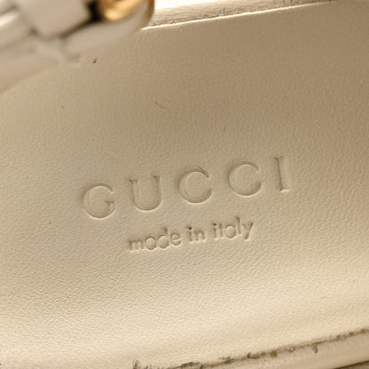Gucci Monogram Granada Kid Trip 40/72mm Lug Sole Sandals 39.5 Beige Ebony Mystic White 6 of 9