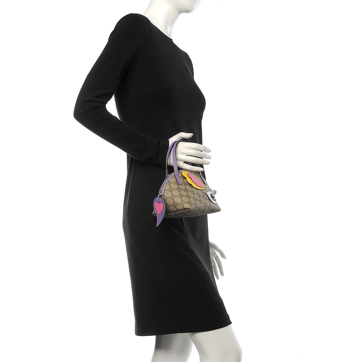 GG Supreme Monogram Kid's Unicorn Top Handle Bag Multicolor