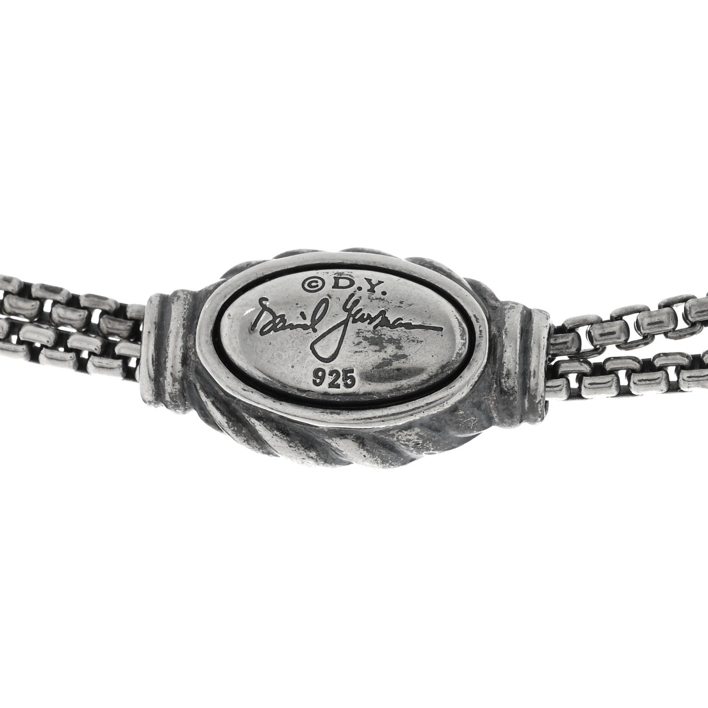 Sterling Silver 14K Yellow Gold 37mm Crossover Pendant Necklace