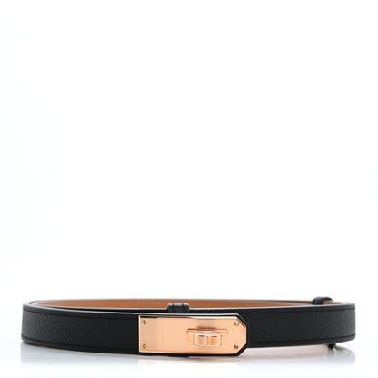 Hermes Epsom Kelly Belt Black 1 of 7