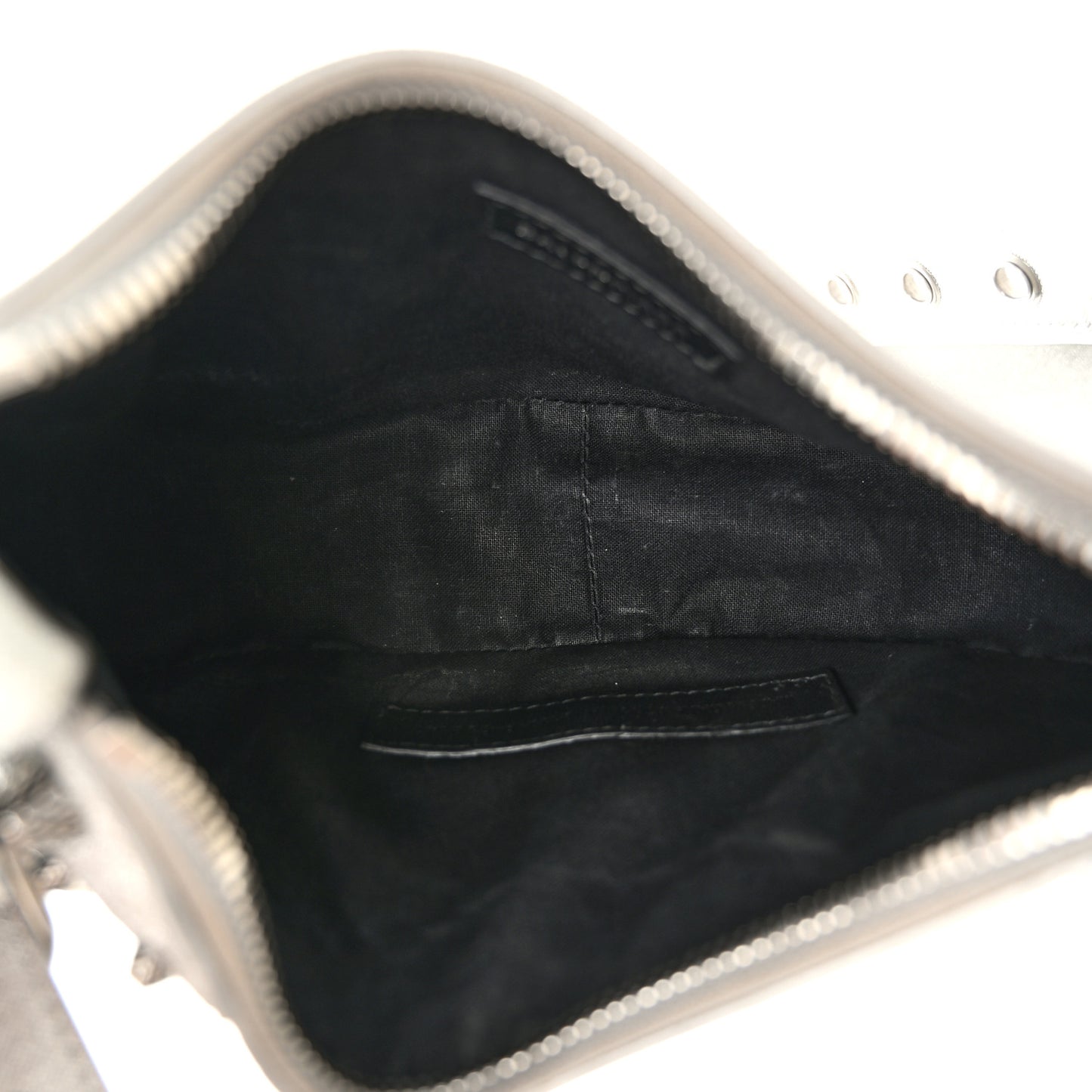 Sparkling Fabric Le Cagole Shoulder Bag XS Silver