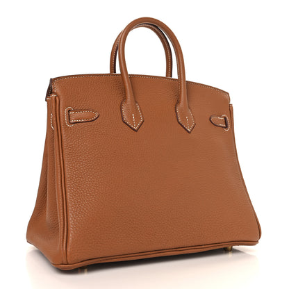 Hermes Togo Birkin 25 Gold 3 of 13