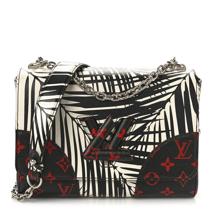 Louis Vuitton Monogram Infrarouge Palm Twist Shoulder Bag MM Black White 1 of 9