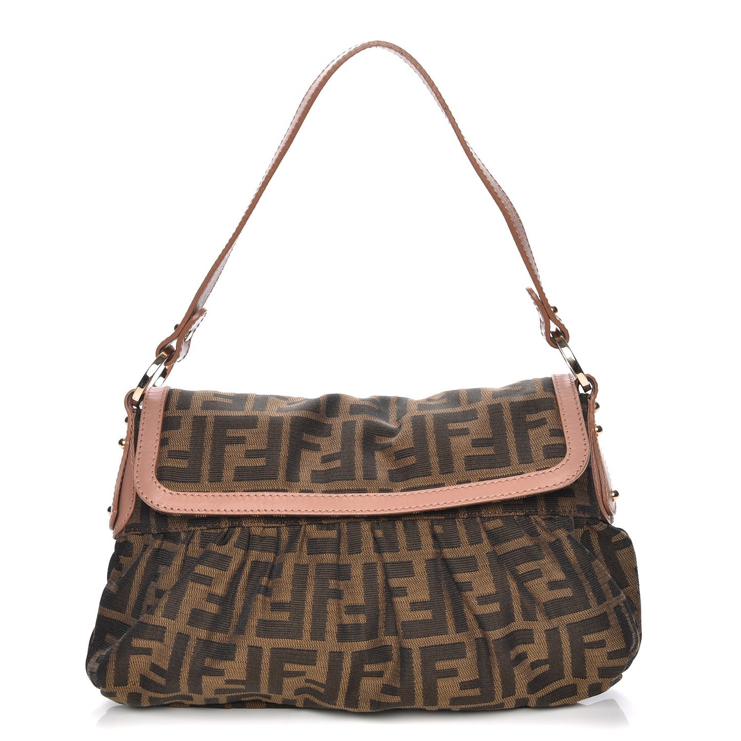 Zucca Cuoio Lucido Small Chef Shoulder Bag Tobacco Bois de Rose