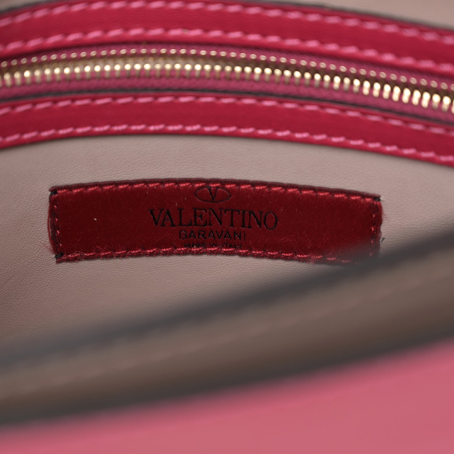 Nappa Rockstud Wristlet Clutch Fuxia
