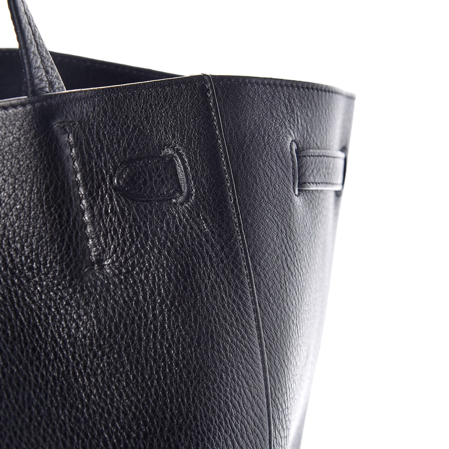 Celine Soft Grained Calfskin Medium Belt Cabas Phantom Black 10 of 15