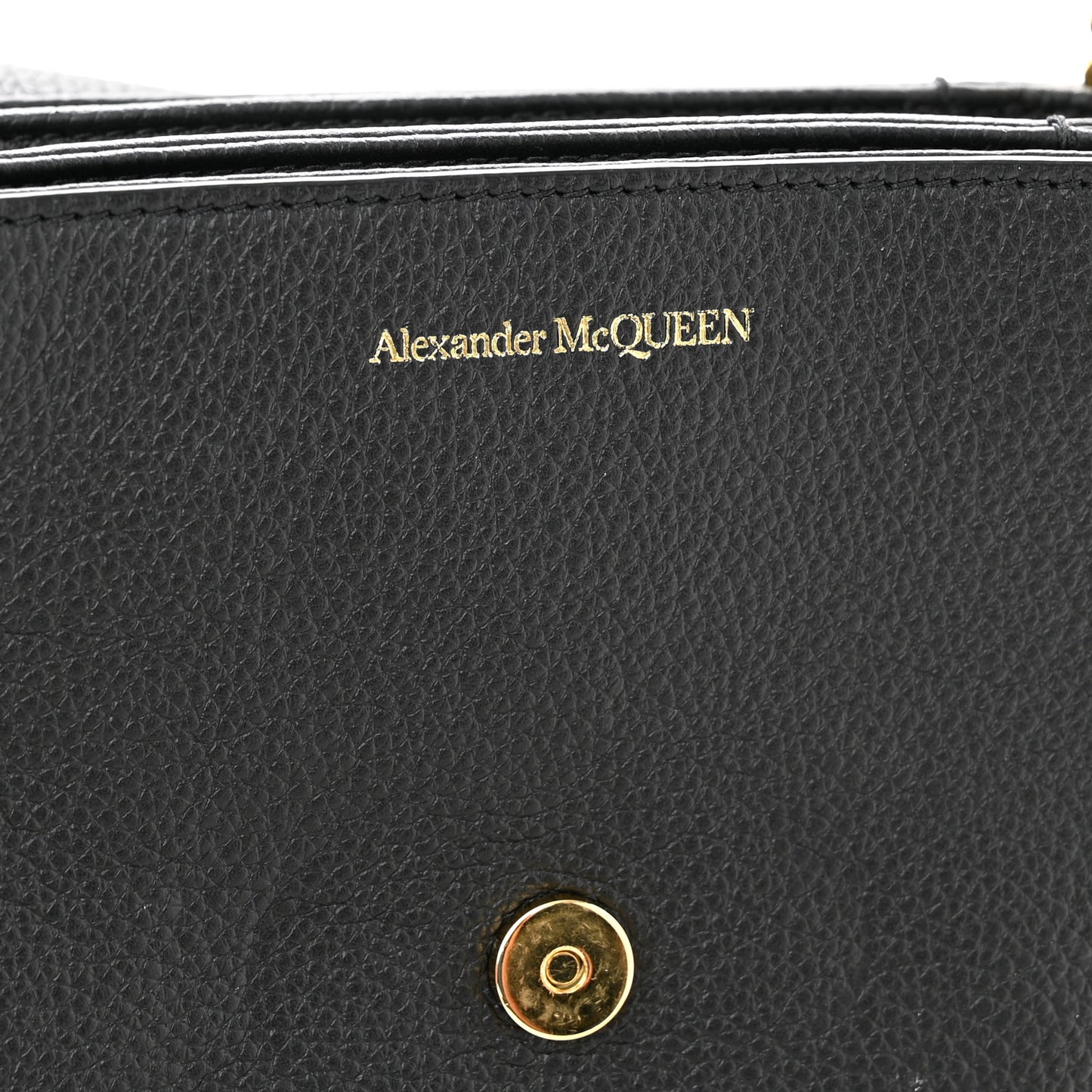 Calfskin Mini Twin Skull Chain Crossbody Black