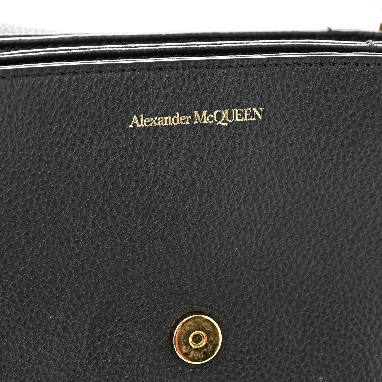 Alexander McQueen Calfskin Mini Twin Skull Chain Crossbody Black 6 of 11