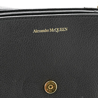 Alexander McQueen Calfskin Mini Twin Skull Chain Crossbody Black 6 of 11