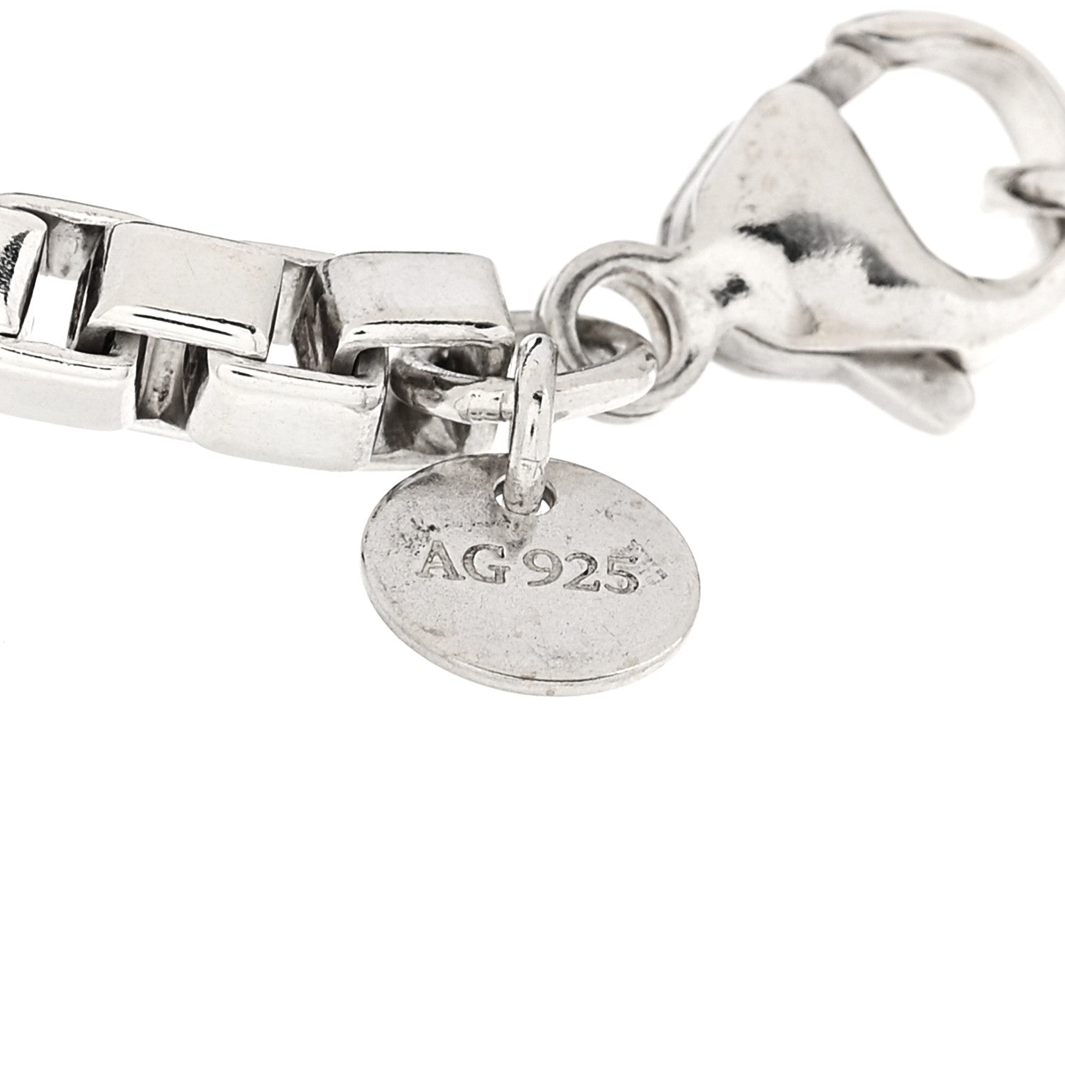 Tiffany Sterling Silver 4mm Venetian Link Bracelet 4 of 4