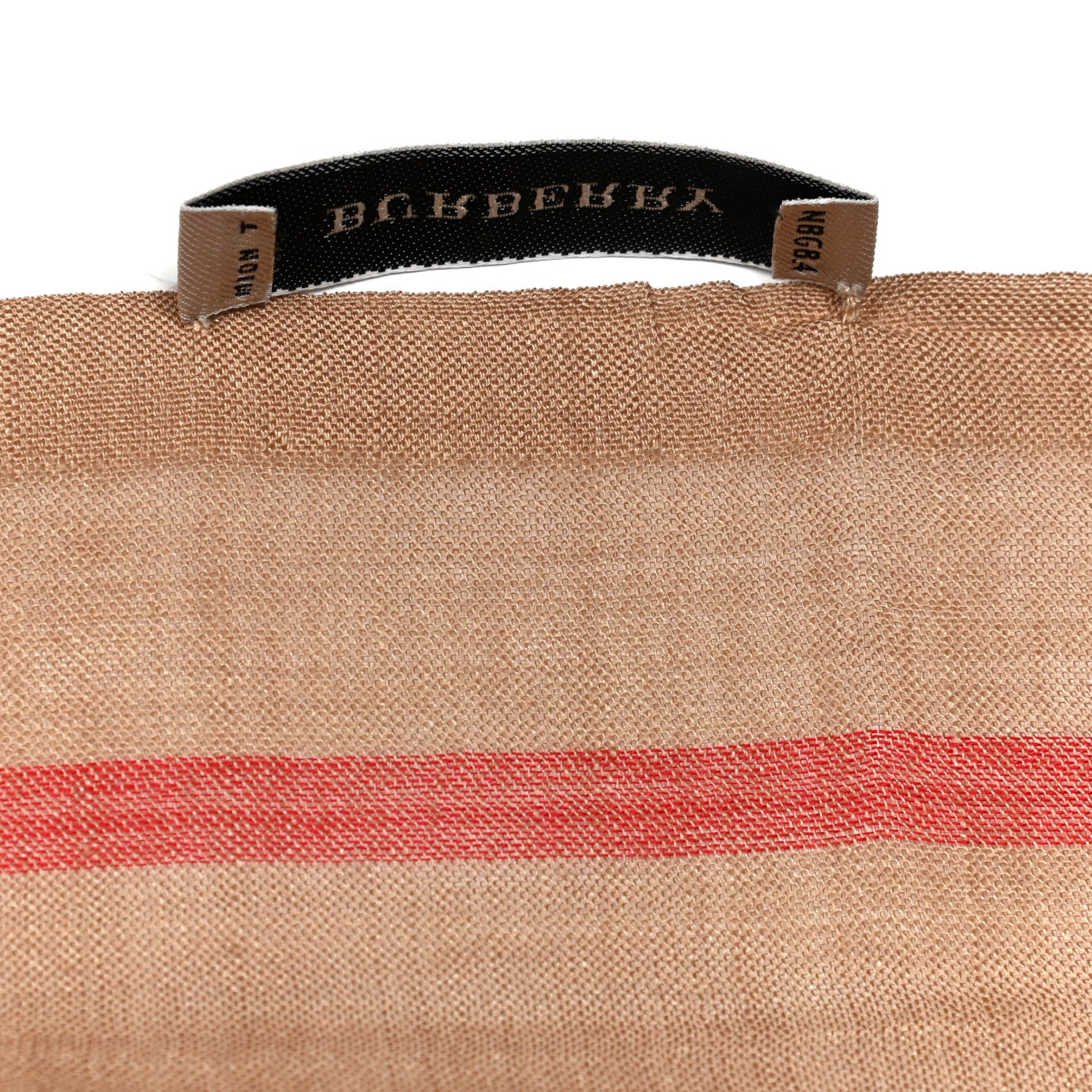 Burberry Wool House Check Lightweight Scarf Camel 5 of 6