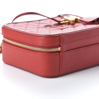 Chanel Caviar Quilted Medium CC Filigree Vanity Case Red 6 of 10