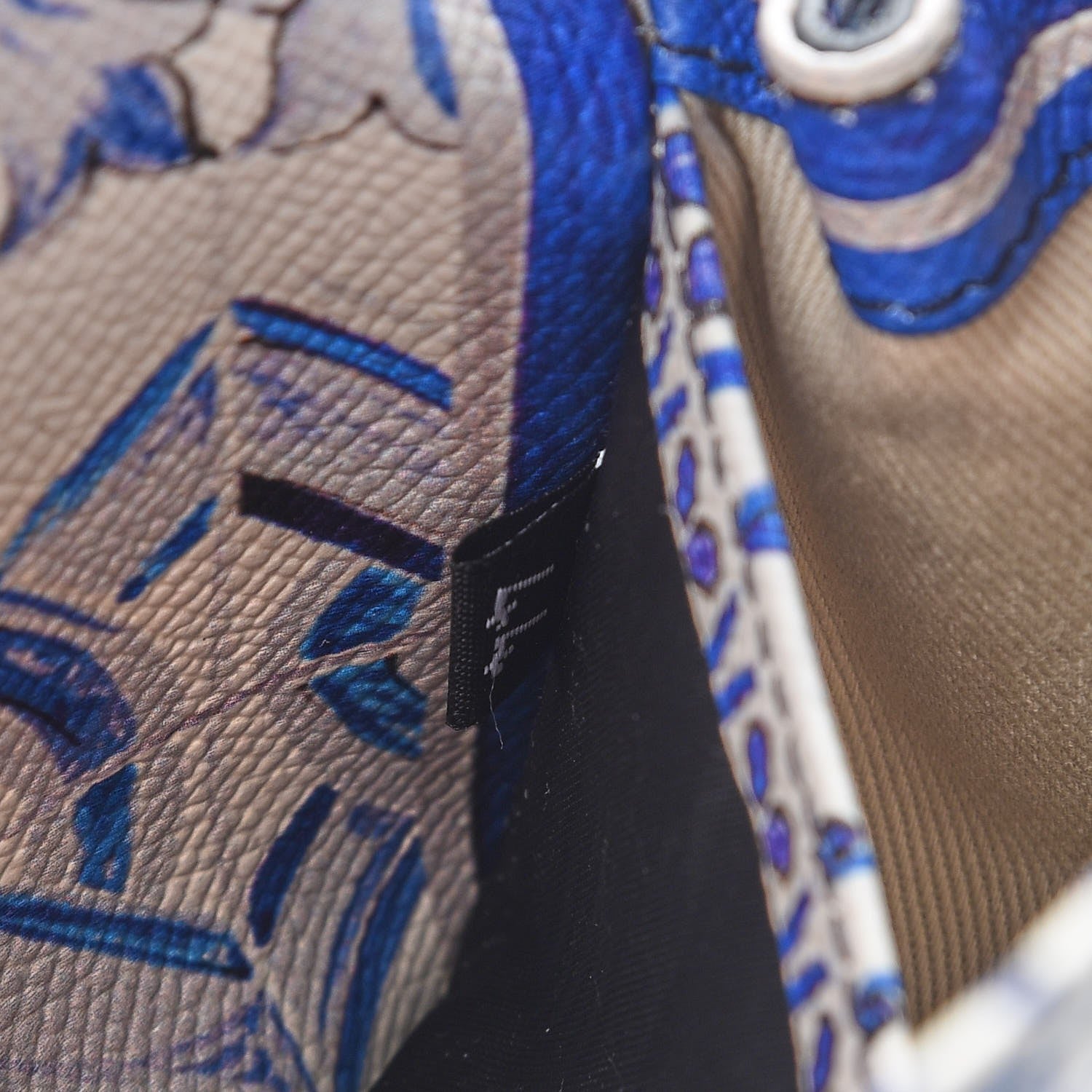 Dolce & Gabbana Dauphine Majolica Printed Micro Miss Sicily Satchel White Blue 8 of 8