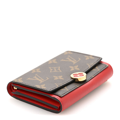 Louis Vuitton Monogram Flore Compact Wallet Coquelicot 4 of 10