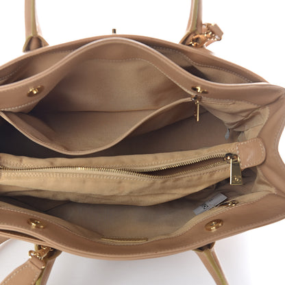 Chanel Calfskin Cerf Executive Shopper Tote Beige Clair 5 of 12
