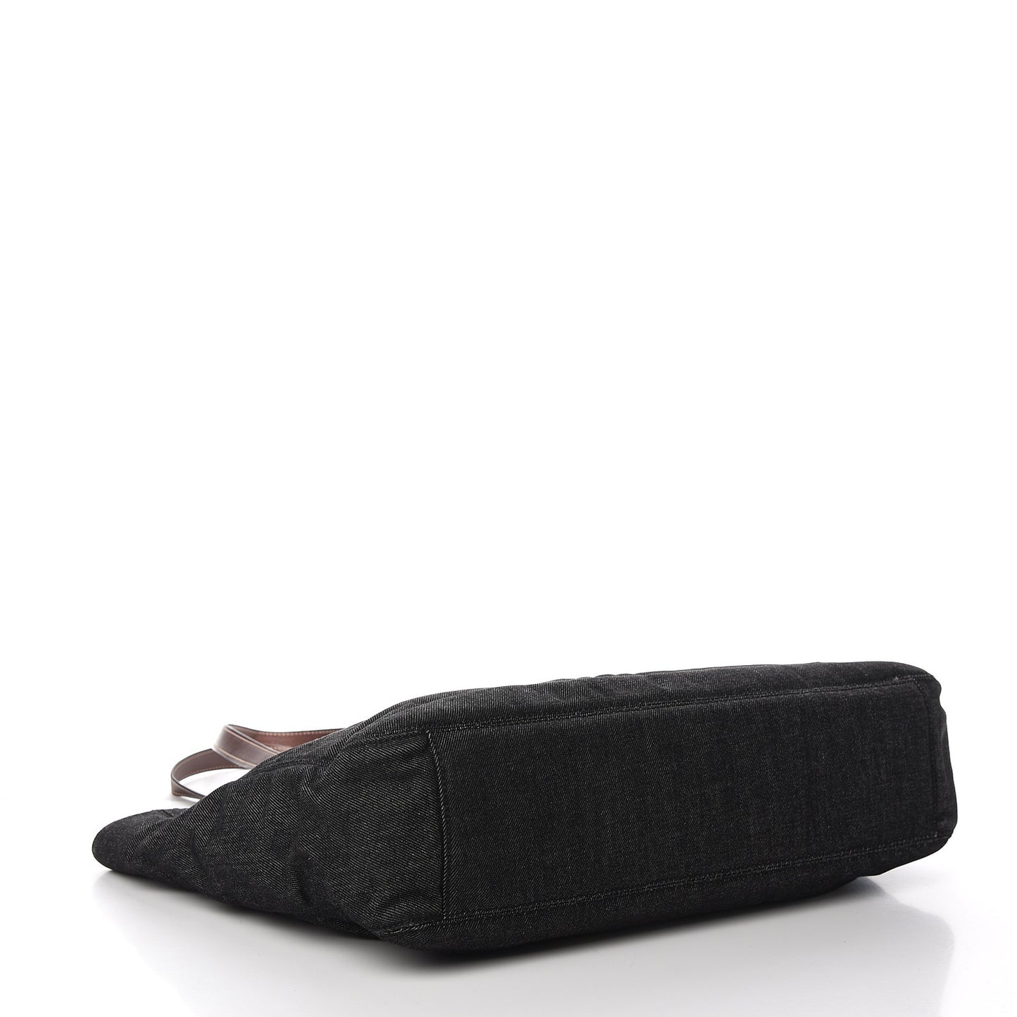 Denim Calfskin CC Tote Black