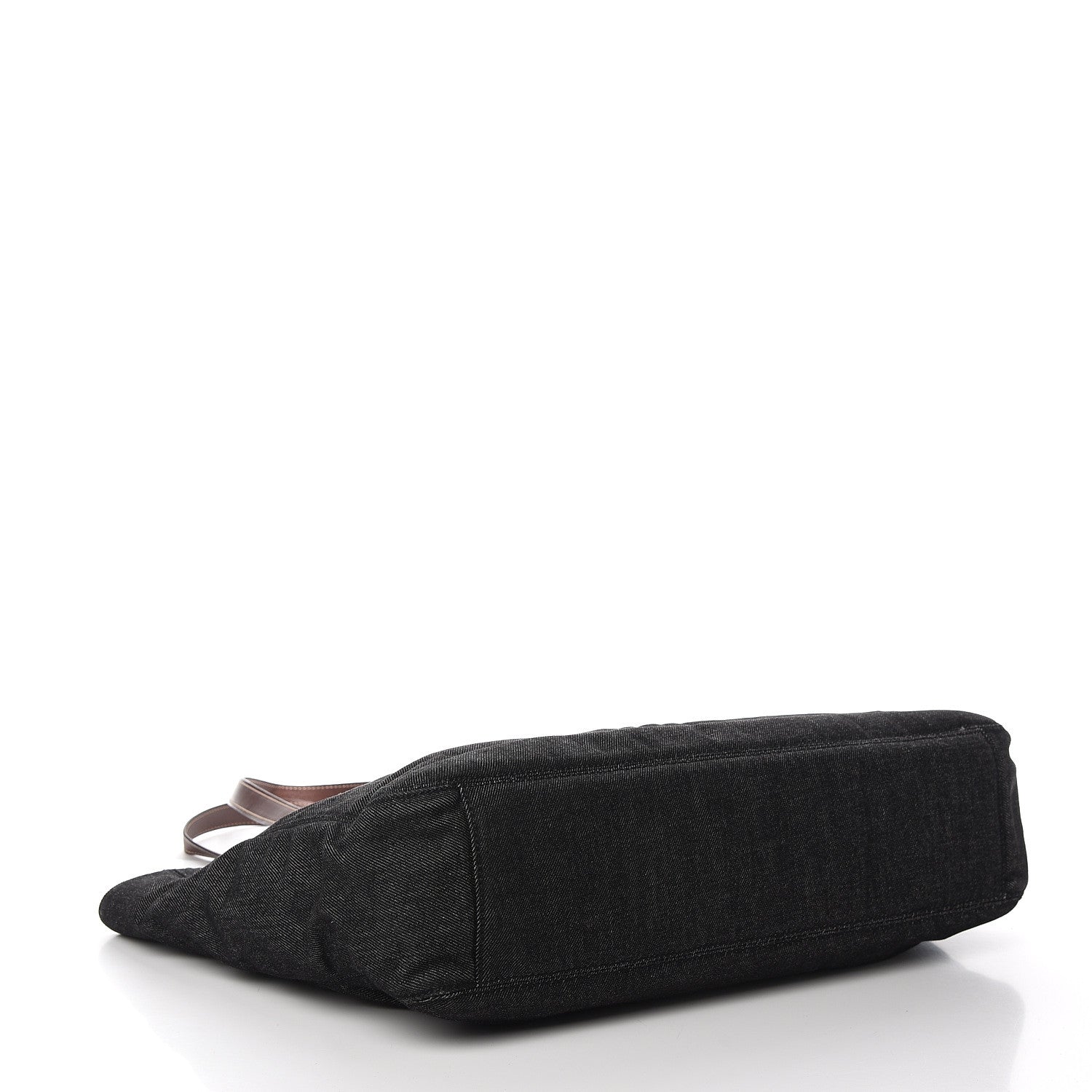 Chanel Denim Calfskin CC Tote Black 3 of 9