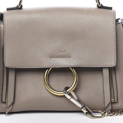 Chloe Calfskin Mini Faye Day Shoulder Bag Motty Grey 10 of 12