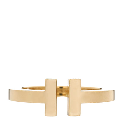 Tiffany 18K Yellow Gold T Square Ring 54 7 1 of 5