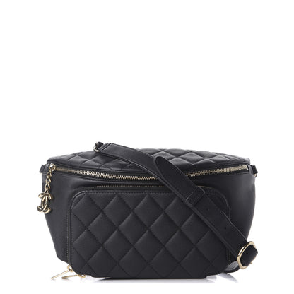 Chanel Caviar Quilted Business Affinity Waist Belt Bag Black 1 of 11