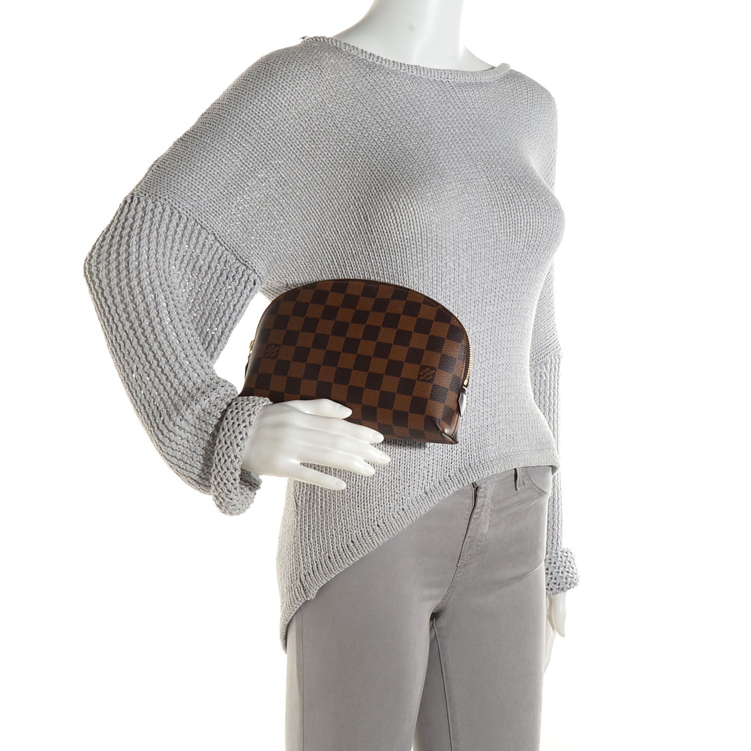 Louis Vuitton Damier Ebene Cosmetic Pouch GM 2 of 9