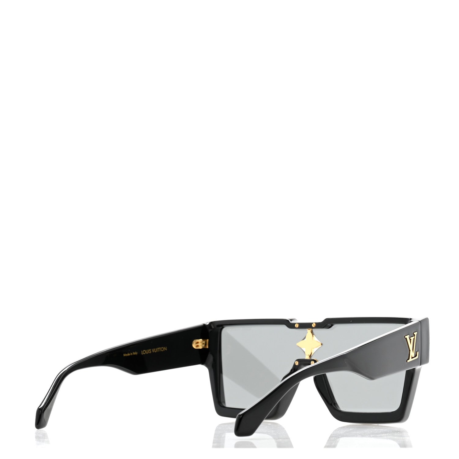 Louis Vuitton Acetate Swarovski Crystal Cyclone Sunglasses Z1578E Black 4 of 8