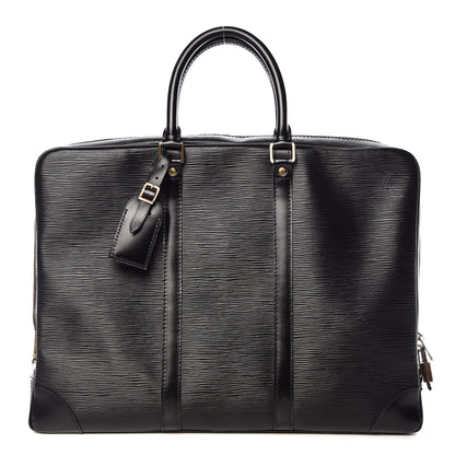 Louis Vuitton Epi Porte-Documents Voyage Briefcase Black 1 of 17