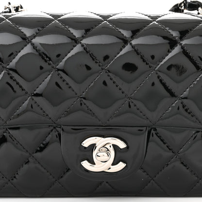 Chanel Patent Calfskin Quilted Mini Rectangular Flap Black 8 of 15