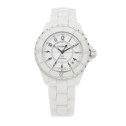 Chanel Stainless Steel Ceramic 38mm J12 Automatic Watch White 1 of 4