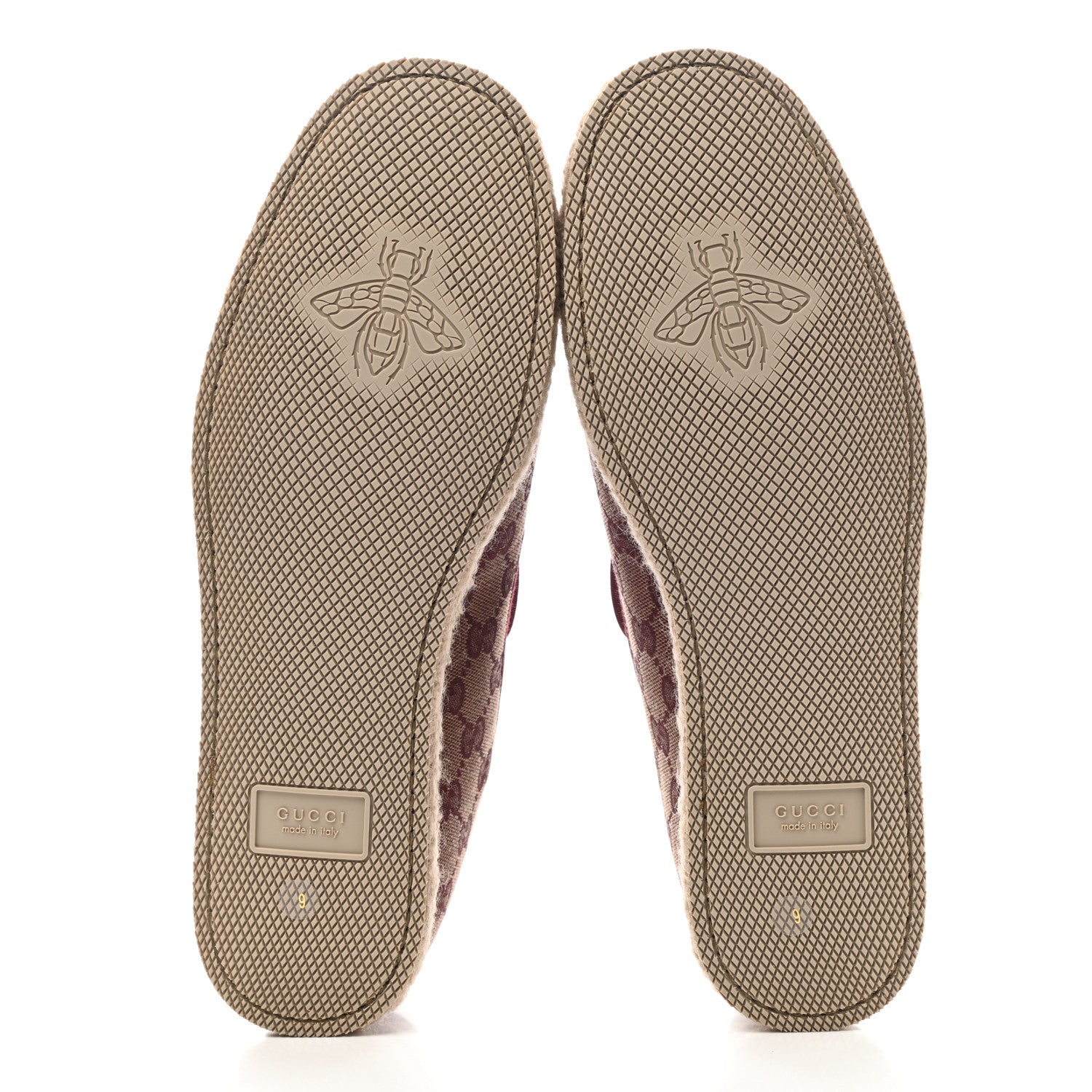 Gucci Canvas GG Monogram Mens Fria Horsebit Loafers 9 Sahara Rubino 5 of 9