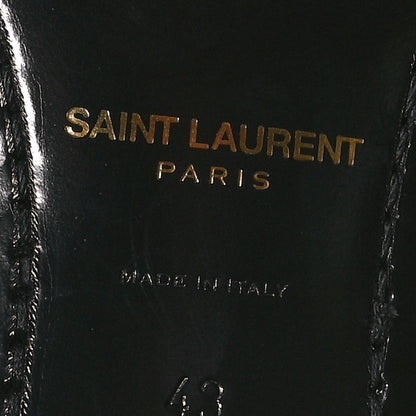 Saint Laurent Calfskin Mens Terry 45 Boots 43 Black 7 of 10