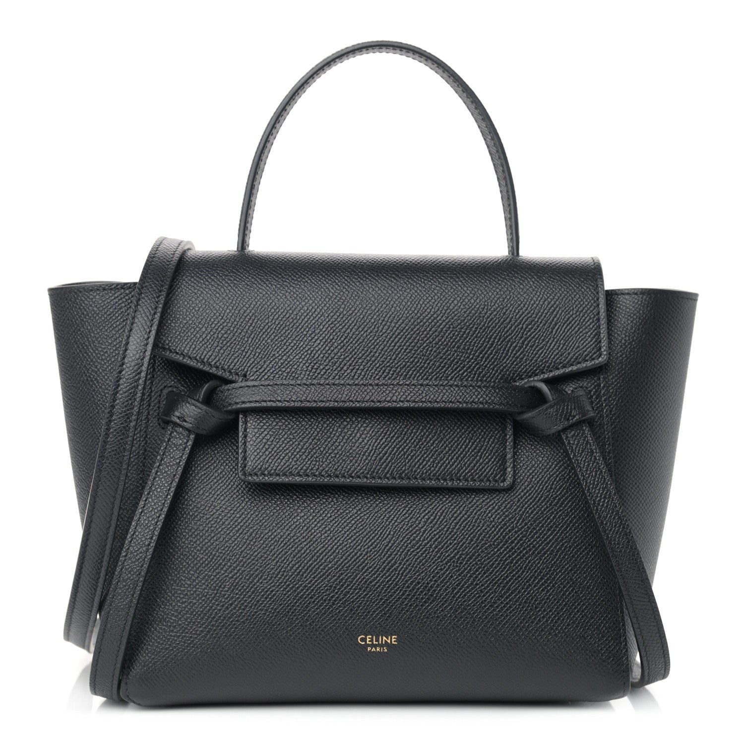 Celine Grained Calfskin Nano Belt Bag Black 1 of 11