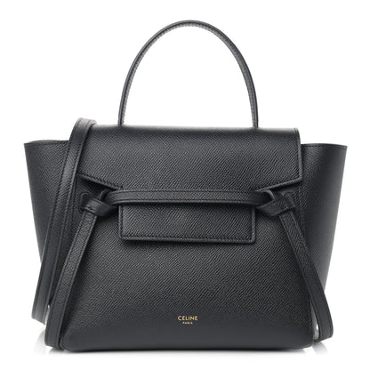 Celine Grained Calfskin Nano Belt Bag Black 1 of 11