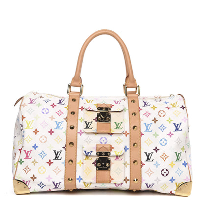 Louis Vuitton Monogram Multicolor Keepall 45 White 1 of 15