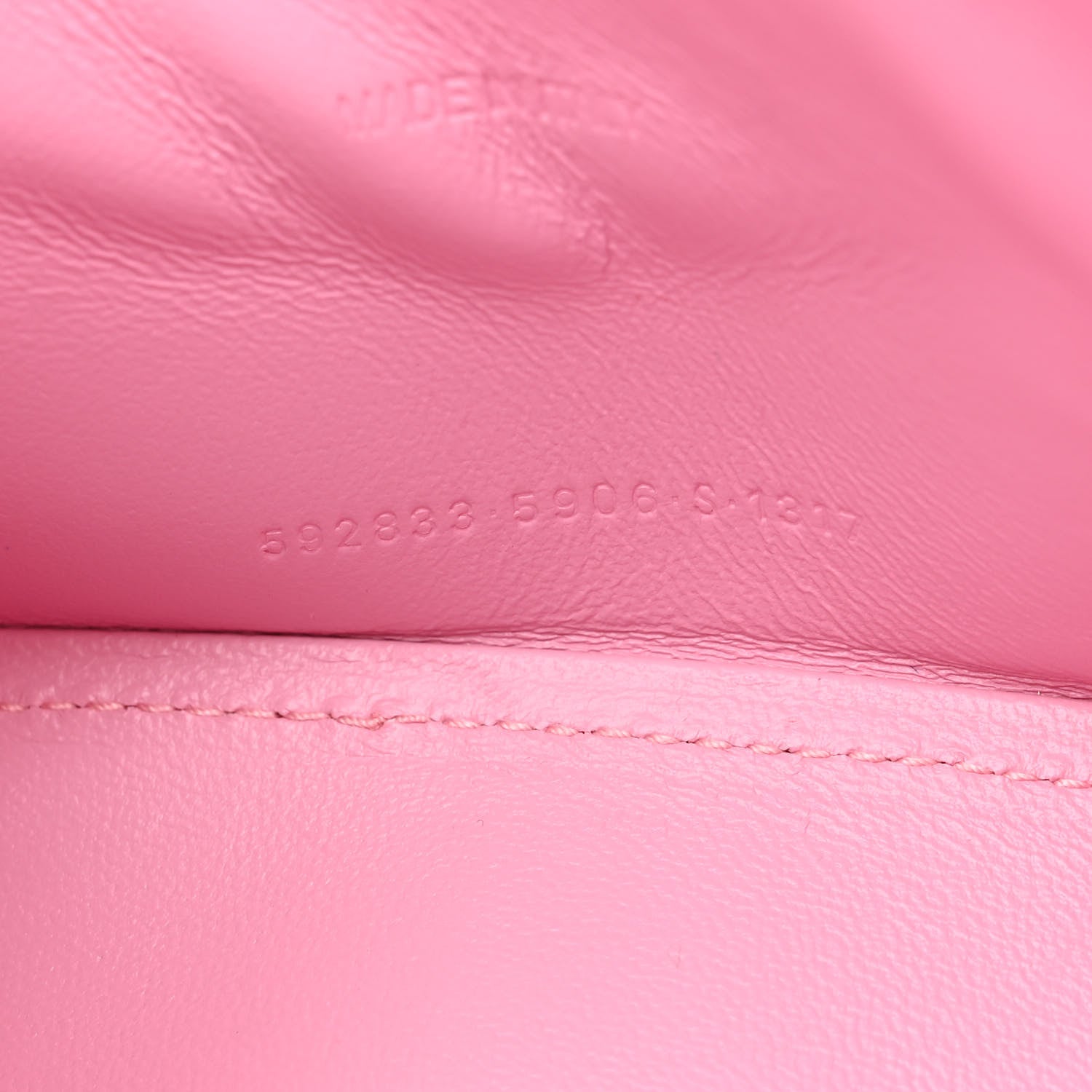 Balenciaga Shiny Box Calfskin Tonal B Hourglass Top Handle Bag XS Candy Pink 8 of 17
