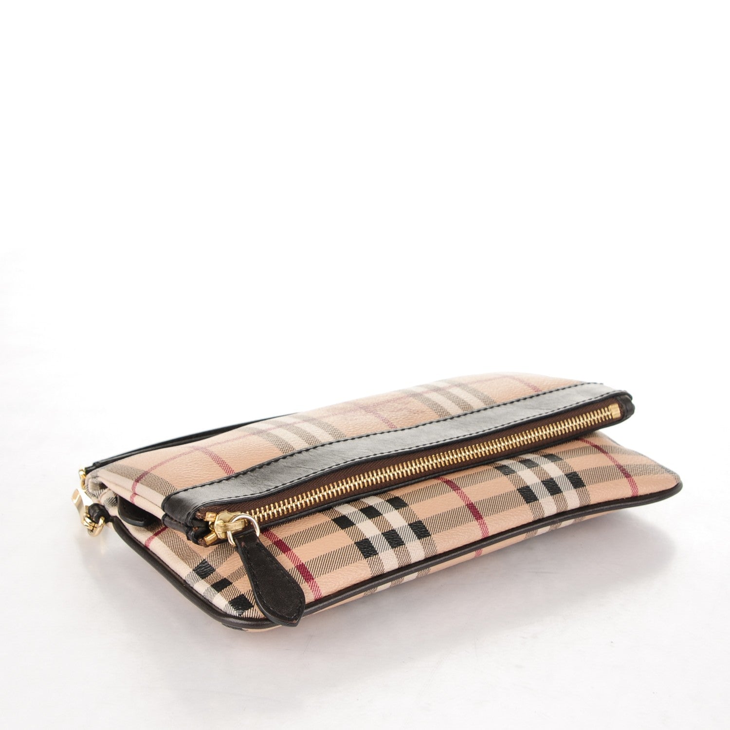 Burberry Haymarket Check Adeline Foldover Clutch Brown 4 of 8